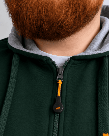 Motley Denim Copenhagen Hoodie Racing Green - Džemperi un džemperi ar kapuci - Džemperi - 2XL-14XL