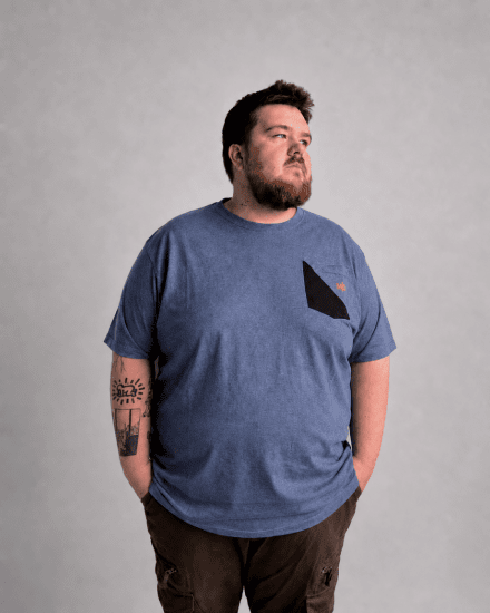 Motley Denim Milan T-krekls Gaišs indigo - T-krekli - T-krekli - 2XL-14XL