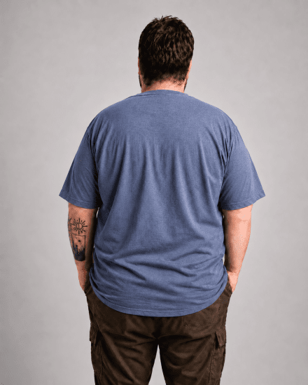 Motley Denim Milan T-krekls Gaišs indigo - T-krekli - T-krekli - 2XL-14XL