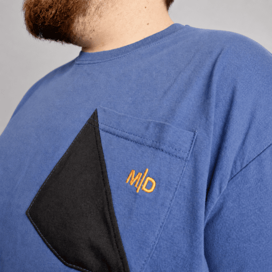 Motley Denim Milan T-krekls Gaišs indigo - T-krekli - T-krekli - 2XL-14XL