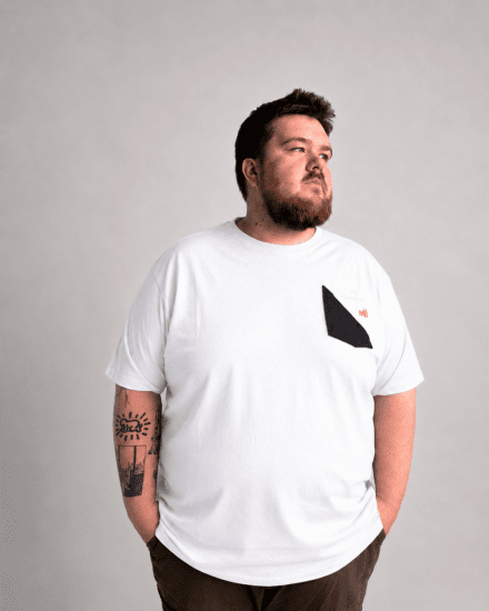 Motley Denim Milan T-krekls Balts - T-krekli - T-krekli - 2XL-14XL