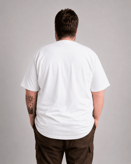 Motley Denim Milan T-krekls Balts - T-krekli - T-krekli - 2XL-14XL
