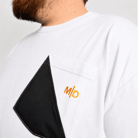 Motley Denim Milan T-krekls Balts - T-krekli - T-krekli - 2XL-14XL