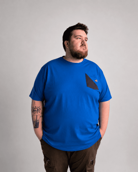 Motley Denim Milan T-krekls Karaliski zils - T-krekli - T-krekli - 2XL-14XL