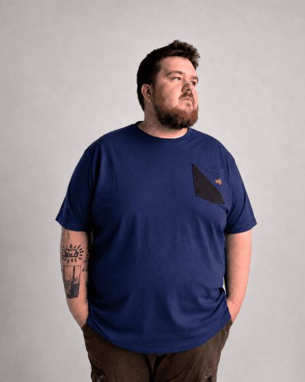 Motley Denim Milan T-krekls Tumšs indigo - T-krekli - T-krekli - 2XL-14XL