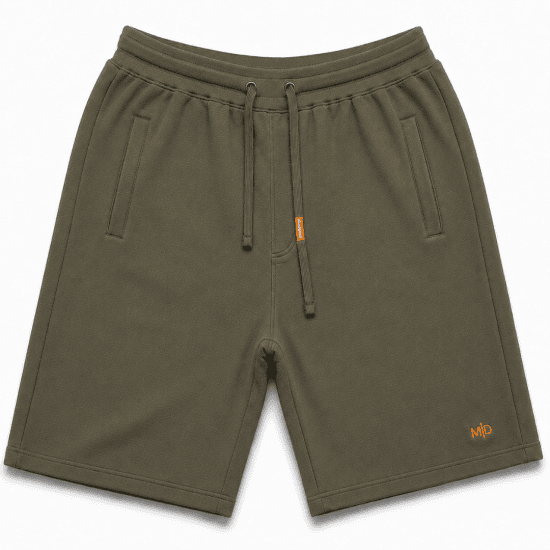Motley Denim Paris Sweatshorts Dark Khaki - Sporta bikses un šorti - Sporta bikses un Sporta šorti - 2XL-12XL