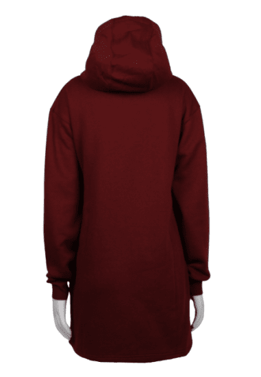 Nora Mikken KRISTINA Long Hoodie Burgundy - Džemperi un džemperi ar kapuci - 