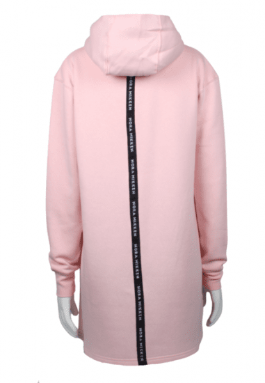 Nora Mikken KADRI WHITE Long Hoodie Pink - SIEVIEŠU APĢĒRBS XS-XXL - 