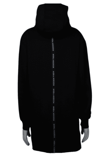 Nora Mikken KADRI Long Hoodie Black - Džemperi un džemperi ar kapuci - 