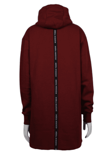 Nora Mikken KADRI Long Hoodie Burgundy - Džemperi un džemperi ar kapuci - 