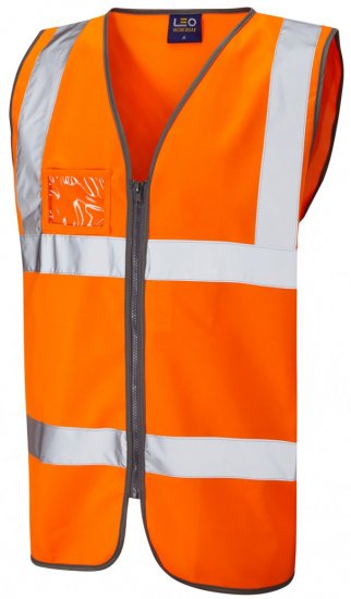 Leo Rumsam Zip Front Waistcoat Hi-Vis Orange - Darba apģērbs - Darba apģērbs - 3XL-10XL