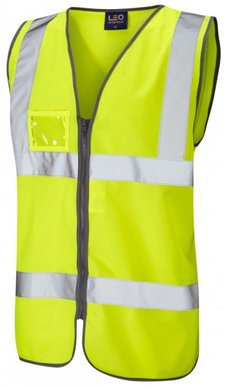 Leo Rumsam Zip Front Waistcoat Hi-Vis Yellow - Darba apģērbs - Darba apģērbs - 3XL-10XL
