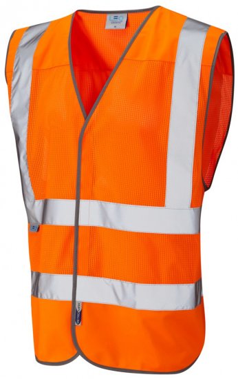 Leo Arlington Coolviz Waistcoat Hi-Vis Orange - Darba apģērbs - Darba apģērbs - 3XL-10XL