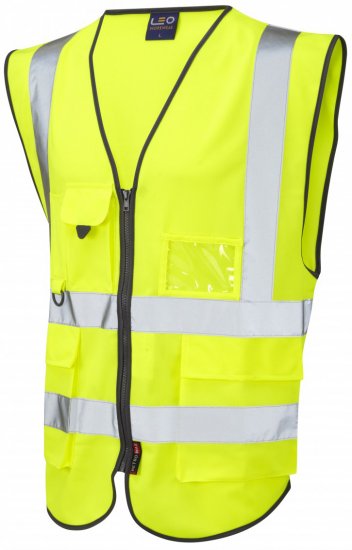 Leo Lynton Superior Waistcoat Hi-Vis Yellow - Darba apģērbs - Darba apģērbs - 3XL-10XL