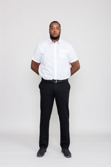 D555 Yarmouth Four Way Stretch Trouser With Flexible Waistband Black - Džinsi un bikses - Džinsi un Bikses - W40-W70