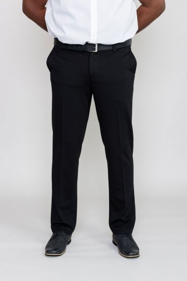 D555 Yarmouth Four Way Stretch Trouser With Flexible Waistband Black - Džinsi un bikses - Džinsi un Bikses - W40-W70