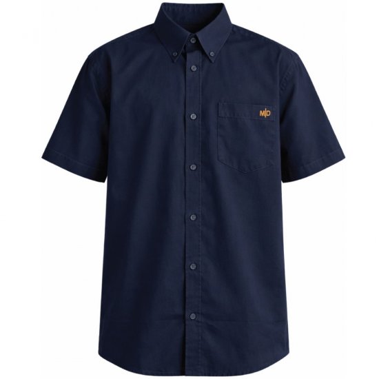 Motley Denim Zagreb Īsroku krekls Tumši zils - Krekli - Krekli - 2XL-8XL