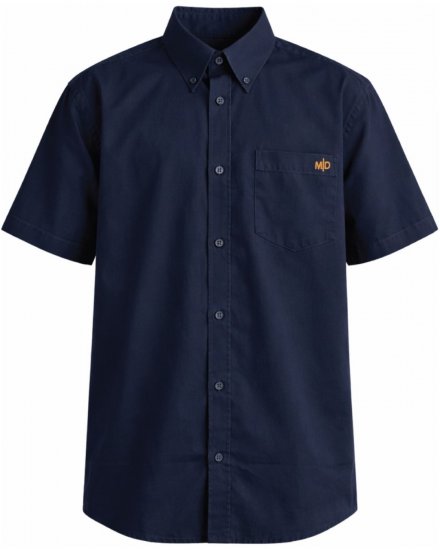 Motley Denim Zagreb Īsroku krekls Tumši zils - Krekli - Krekli - 2XL-8XL