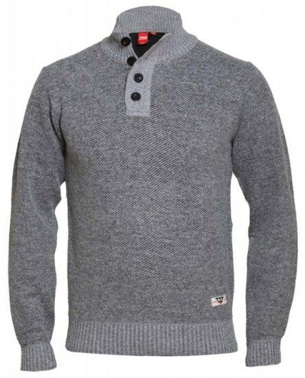 D555 Zane Sweater Grey - Džemperi un džemperi ar kapuci - Džemperi - 2XL-14XL