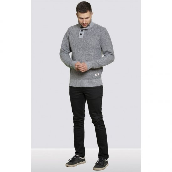 D555 Zane Sweater Grey - Džemperi un džemperi ar kapuci - Džemperi - 2XL-14XL